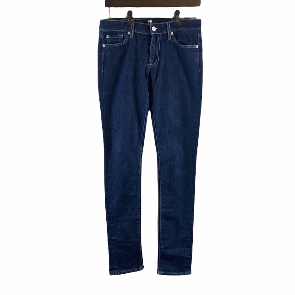 7 For All Mankind Roxanne Rhinestone  Jeans 28 - Picture 2 of 12